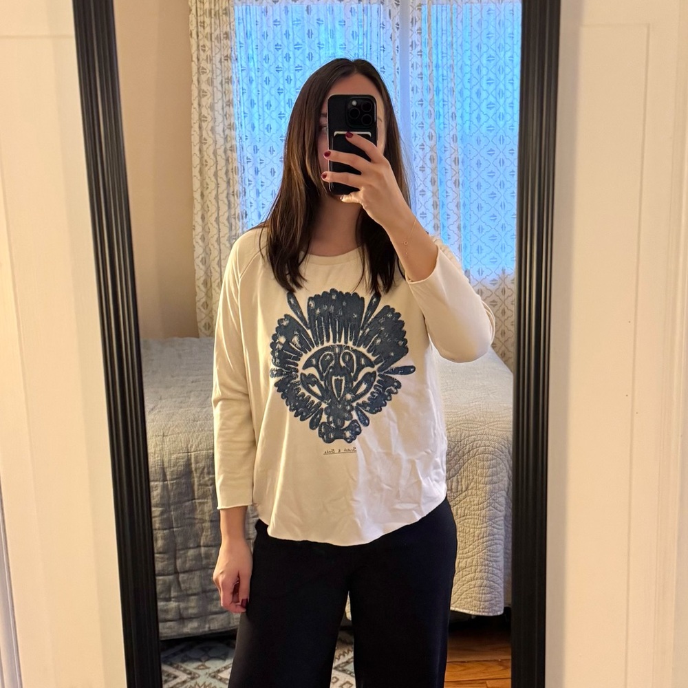 Scotch & Soda 3/4 long sleeve sweatshirt size P